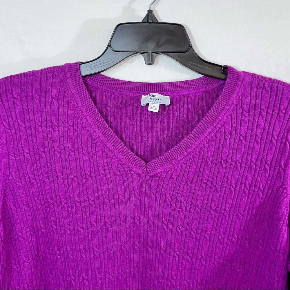 Kim Rogers Cable Knit Sweater. Size 1X.